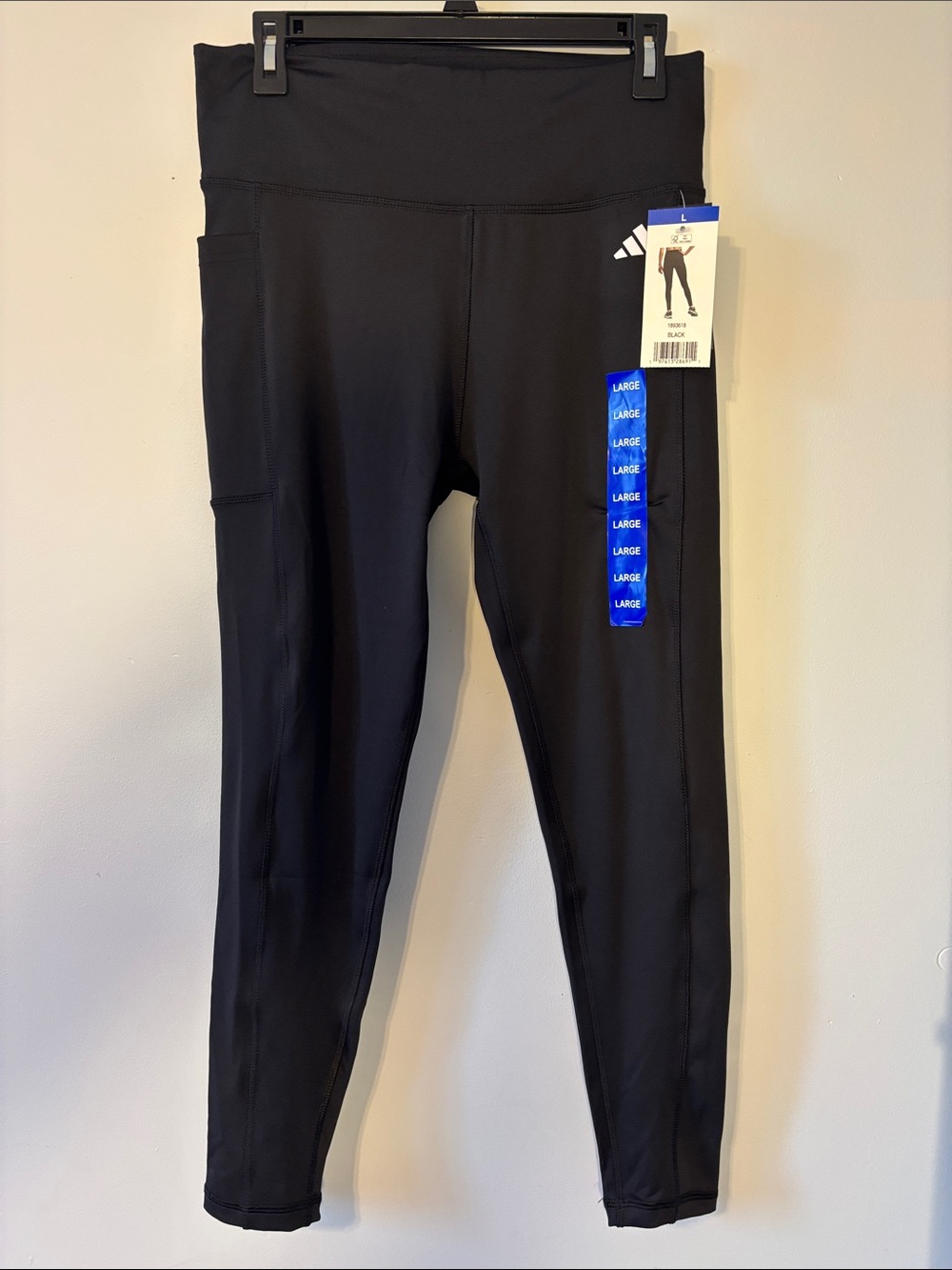adidas Black High-Rise Pocket Leggings
